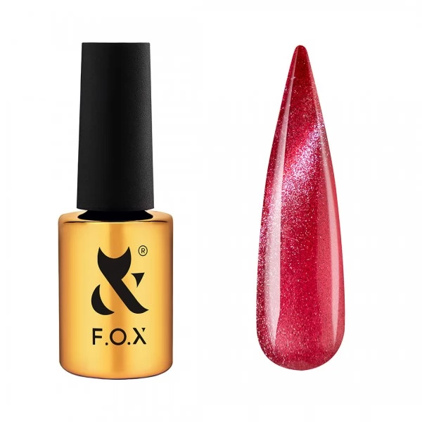 Gel Polish F.O.X Cat Eye Red 7 ml