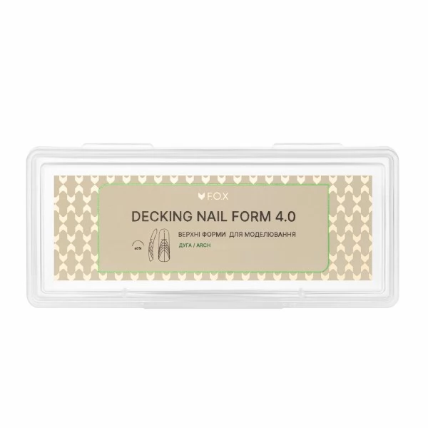 Upper Nail Forms F.O.X Decking Nail form 4.0 Arc 28 pcs Upper Nail Forms F.O.X Decking Nail form 4.0 Arc 28 pcs