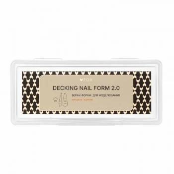Upper Nail Forms F.O.X Decking Nail form 2.0 Almond 24 pcs