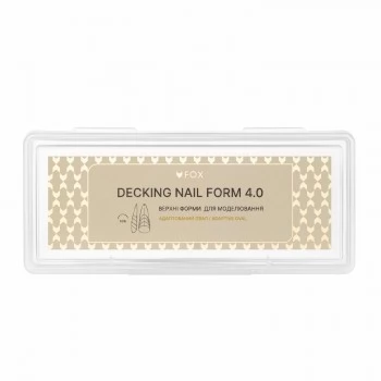 Upper Nail Forms F.O.X Decking Nail form 4.0 Adaptive Oval 28 pcs