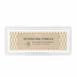 Upper Nail Forms F.O.X Decking Nail form 4.0 Arched Square 28 pcs
