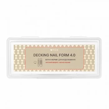 Upper Nail Forms F.O.X Decking Nail form 4.0 Arched Square 28 pcs