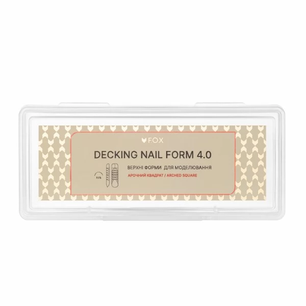 Upper Nail Forms F.O.X Decking Nail form 4.0 Arched Square 28 pcs Upper Nail Forms F.O.X Decking Nail form 4.0 Arched Square 28 pcs