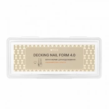 Upper Nail Forms F.O.X Decking Nail form 4.0 Classic Stiletto 28 pcs