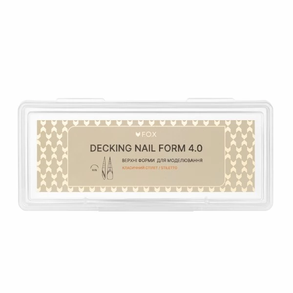Upper Nail Forms F.O.X Decking Nail form 4.0 Classic Stiletto 28 pcs Upper Nail Forms F.O.X Decking Nail form 4.0 Classic Stiletto 28 pcs
