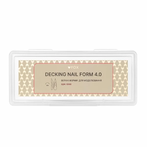 Upper Nail Forms F.O.X Decking Nail form 4.0 Edge 28 pcs Upper Nail Forms F.O.X Decking Nail form 4.0 Edge 28 pcs