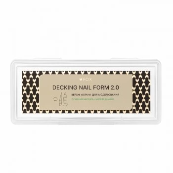 Upper Nail Forms F.O.X Decking Nail form 2.0 Modern Almond 24 pcs