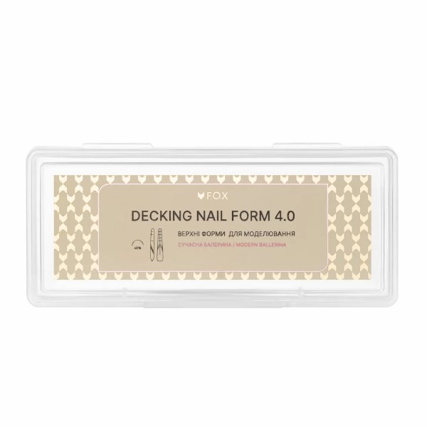Upper Nail Forms F.O.X Decking Nail form 4.0 Modern Ballerina 28 pcs