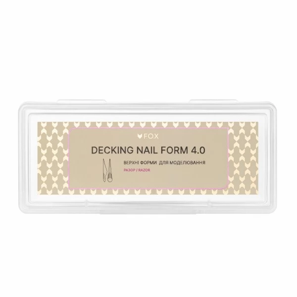 Upper Nail Forms F.O.X Decking Nail form 4.0 Razor 14 pcs