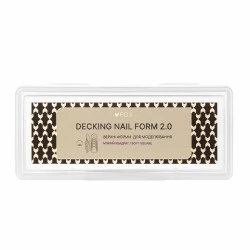 Upper Nail Forms F.O.X Decking Nail form 2.0 Soft Square 24 pcs