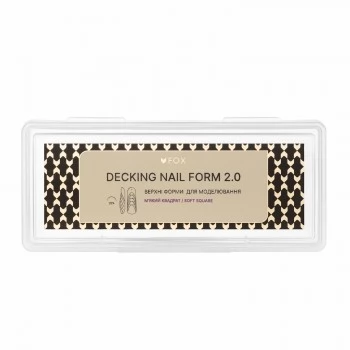 Upper Nail Forms F.O.X Decking Nail form 2.0 Soft Square 24 pcs