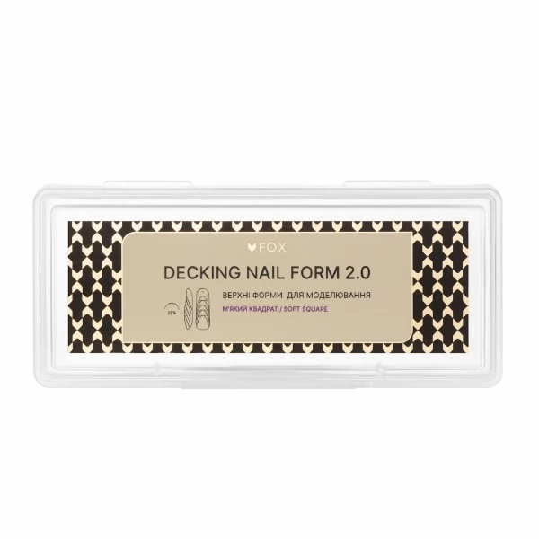 Upper Nail Forms F.O.X Decking Nail form 2.0 Soft Square 24 pcs Upper Nail Forms F.O.X Decking Nail form 2.0 Soft Square 24 pcs