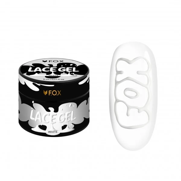 Gel Paint F.O.X Lace Gel White 5 ml Gel Paint F.O.X Lace Gel White 5 ml