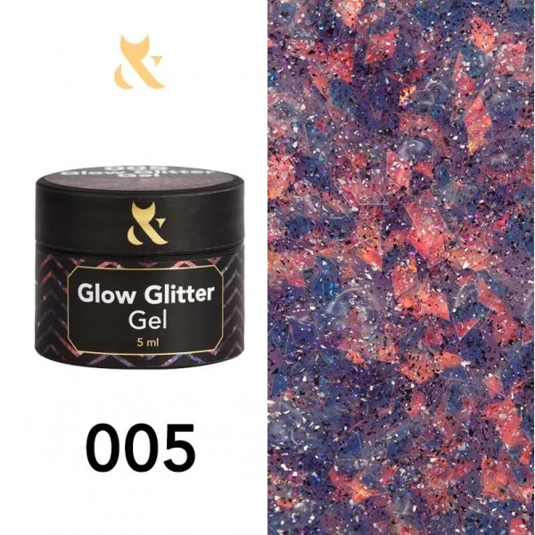 F.O.X Glow Glitter Gel 005 5 ml 5 g F.O.X Glow Glitter Gel 005 5 ml 5 g