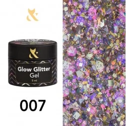 F.O.X Glow Glitter Gel 007 5 ml 5 g