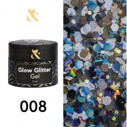 F.O.X Glow Glitter Gel 008 5 ml 5 g