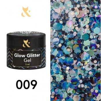 F.O.X Glow Glitter Gel 009 5 ml 5 g