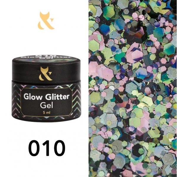 F.O.X Glow Glitter Gel 010 5 ml 5 g F.O.X Glow Glitter Gel 010 5 ml 5 g