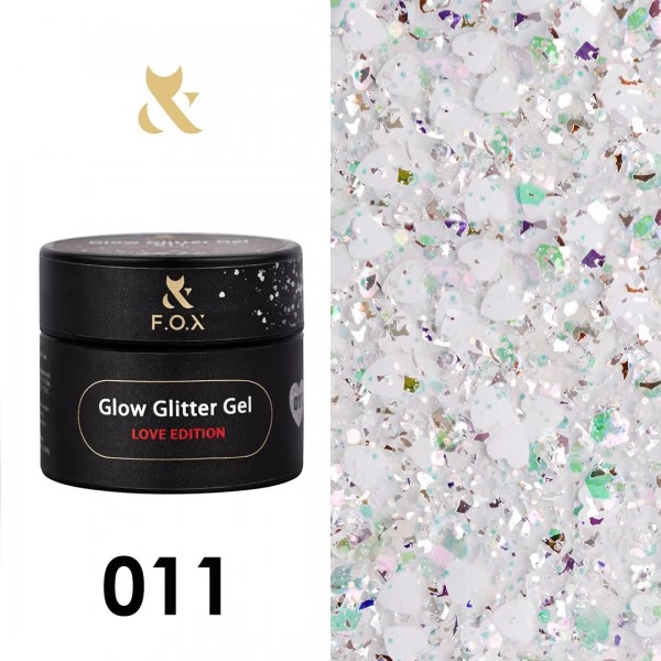 F.O.X Glow Glitter Gel Love Edition 011 5 ml F.O.X Glow Glitter Gel Love Edition 011 5 ml