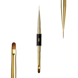 Brush F.O.X Art Brush 008 2-in-1 "Short Oval + Long Liner"