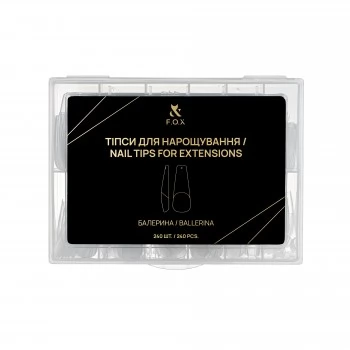 F.O.X Nail Tips for extensions Ballerina 240 pcs