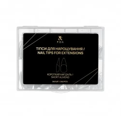 F.O.X Nail Tips for extensions Short Almond 240 pcs