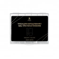 F.O.X Nail Tips for extensions Square 240 pcs