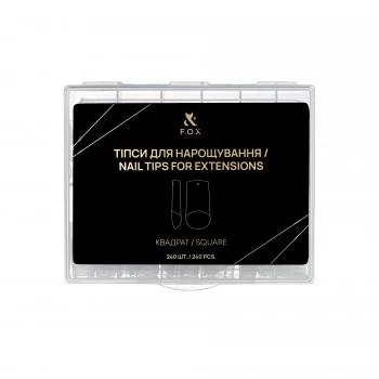F.O.X Nail Tips for extensions Square 240 pcs