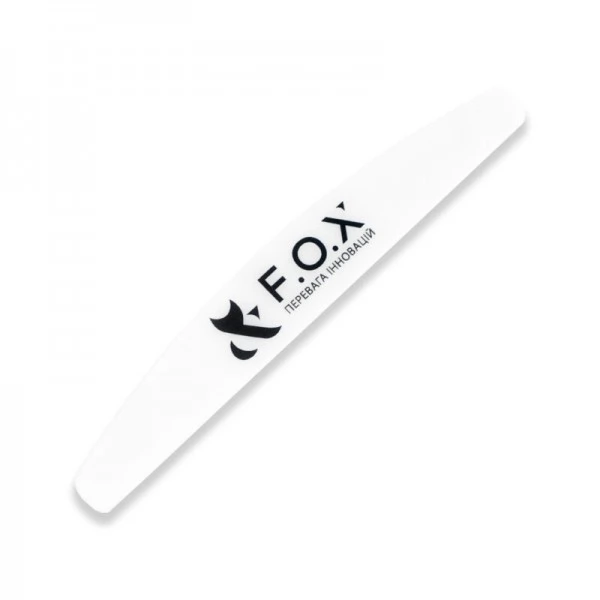 Half-moon File Base F.O.X Nail file plastic acrylic 135 mm