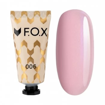Polygel F.O.X Poly gel Nano 006 tube pink with fine shimmer 15 ml
