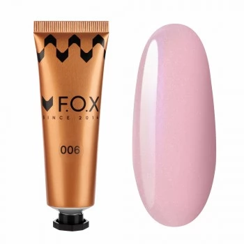Polygel F.O.X Poly gel Nano 006 tube pink with fine shimmer 30 ml