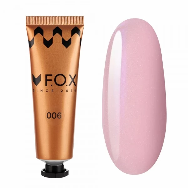 Polygel F.O.X Poly gel Nano 006 tube pink with fine shimmer 30 ml Polygel F.O.X Poly gel Nano 006 tube pink with fine shimmer 30 ml