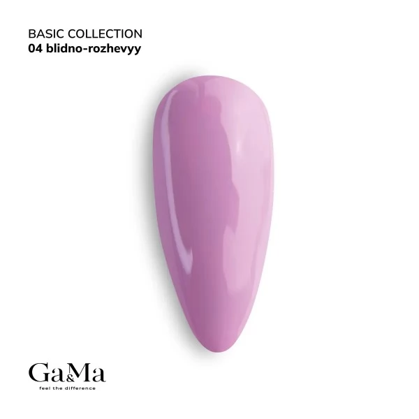 Gel polish Basic 004 pale pink 10 ml GAMA Gel polish Basic 004 pale pink 10 ml GAMA