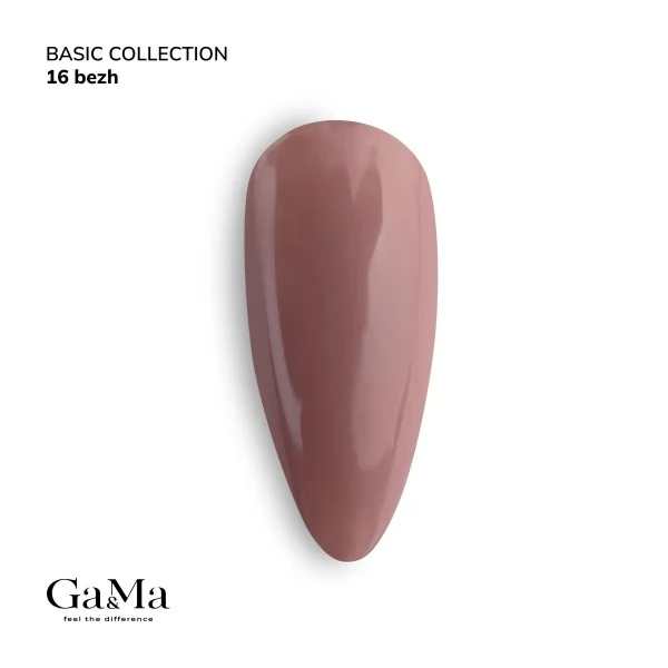 Gel polish Basic 016 beige 10 ml GEMELY Gel polish Basic 016 beige 10 ml GEMELY