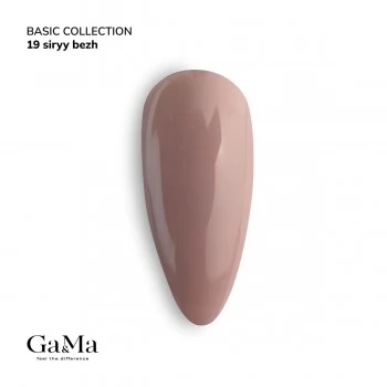 Gel polish Basic 019 gray beige 10 ml GAMA