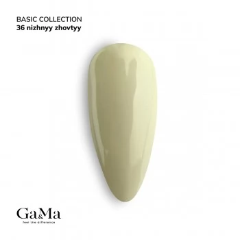 Gel polish Basic 036 gentle yellow 10 ml GAMA