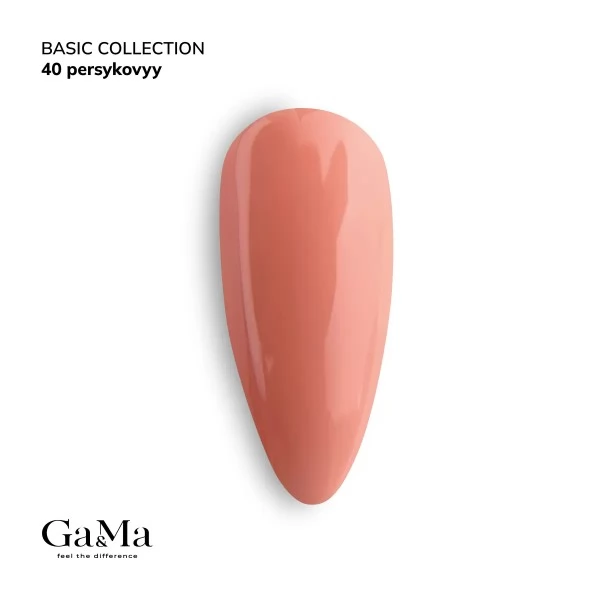 Gel polish Basic 040 peach 10 ml GAMA Gel polish Basic 040 peach 10 ml GAMA