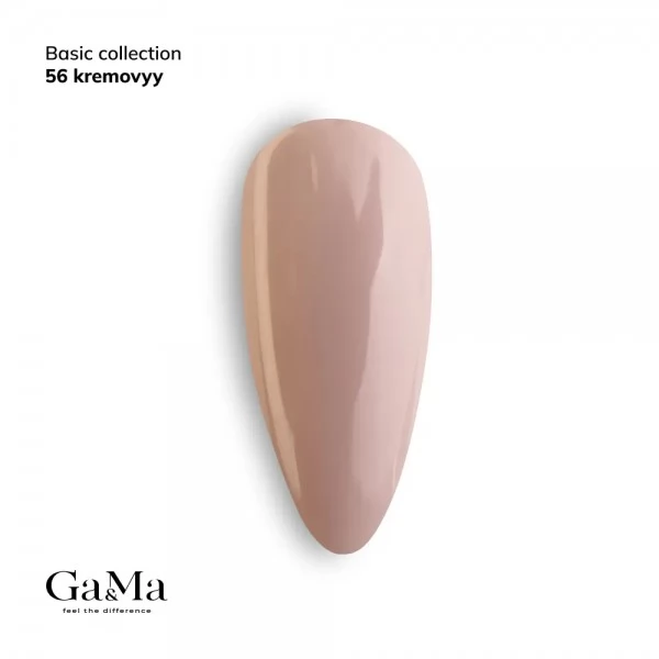 Gel polish Basic 056 cream 10 ml GAMA Gel polish Basic 056 cream 10 ml GAMA