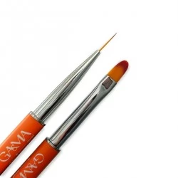 Brush orange double-sided GEMELY GAMA