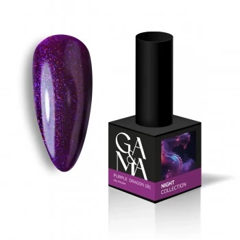 Gel polish Night 181 Purple dragon 10 ml GEMELY GAMA
