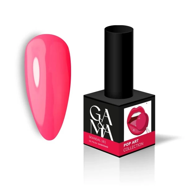 Gel polish Pop Art 161 Skandal 10 ml GEMELY GAMA