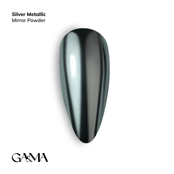 Mirror Powder Silver Metallic 0.3 gr GEMELY GAMA Mirror Powder Silver Metallic 0.3 gr GEMELY GAMA