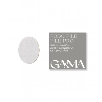 PODO FILE FILE PRO replaceable files for pododisc super stable (180 grit, 50 pcs) GEMELY GAMA