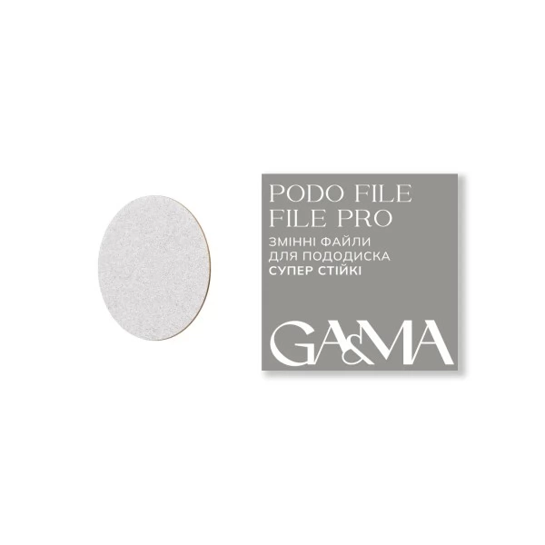 PODO FILE FILE PRO replaceable files for pododisc super stable (180 grit, 50 pcs) GEMELY GAMA
