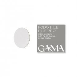 PODO FILE FILE PRO replaceable files for pododisc super stable (400 grit, 50 pcs) GEMELY GAMA