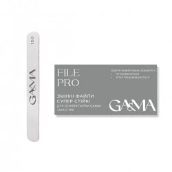 FILE PRO replaceable files, super stable (150 grit, 100 pcs) GEMELY GAMA