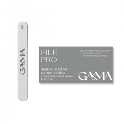 FILE PRO replaceable files, super stable (180 grit, 50 pcs) GEMELY GAMA