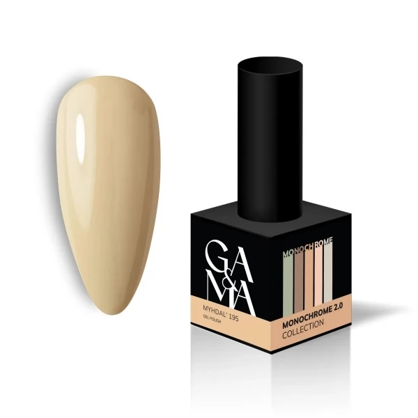 Gel polish Monochrome 195 Myhdal' 10 ml GEMELY GAMA