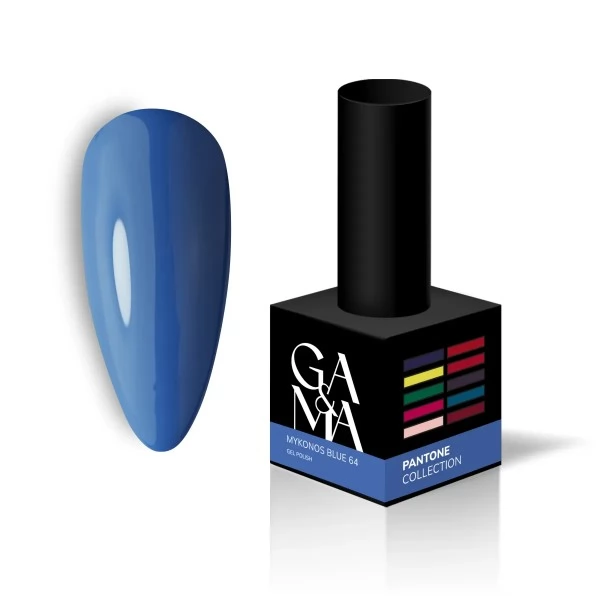 Gel polish Pantone 064 Mykonos Blue 10 ml GEMELY GAMA