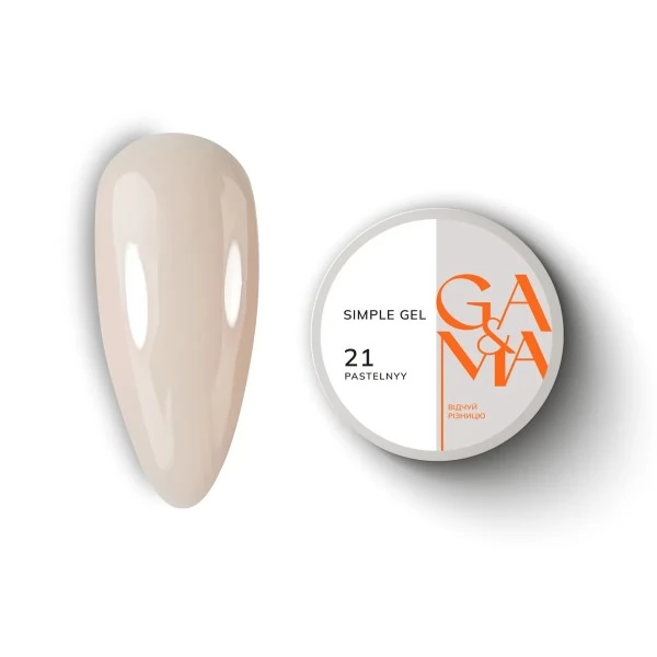 Simple gel 021 Pastelnyy 30 ml GEMELY GAMA